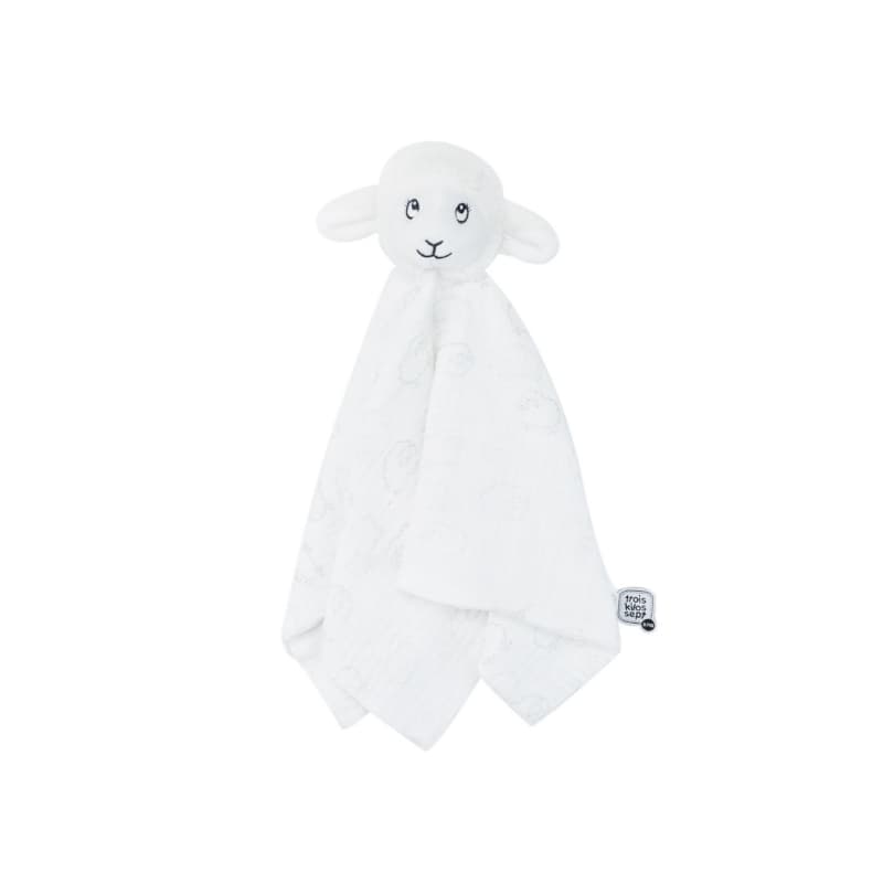 Doudou Mouton Lange, ecru wooly trois kilos sept h-24 — vue 1 sur 2