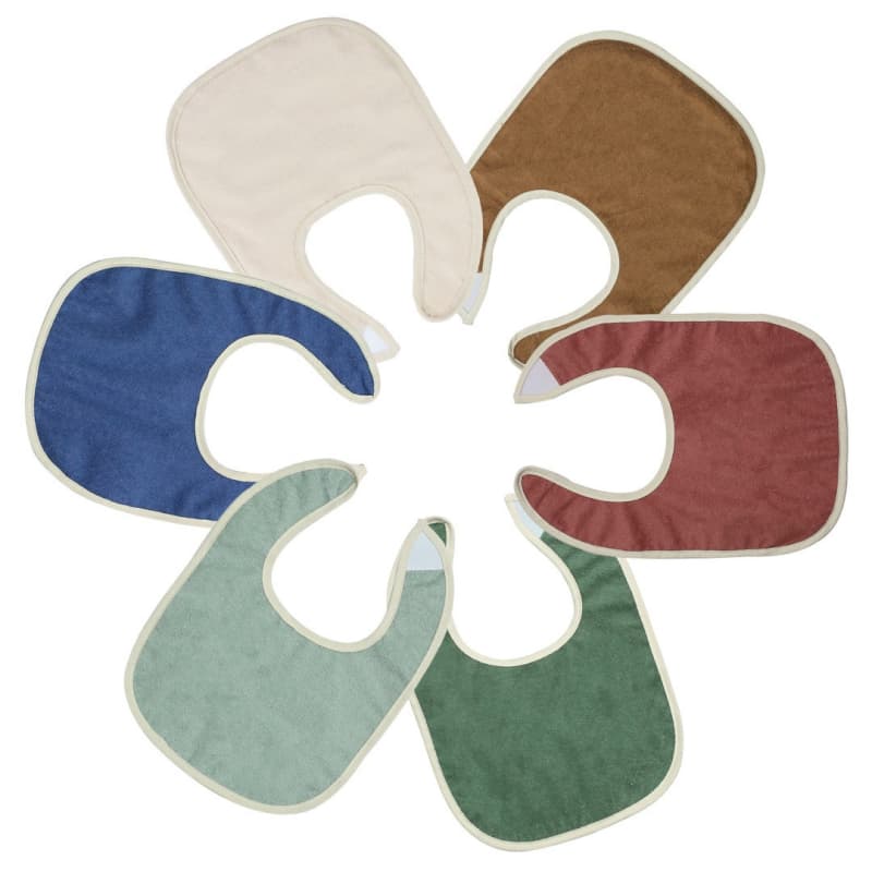 Bavoirs 1er Age X6 Couleurs, 6 coloris assortis 1er age trois kilos sept h-24 — vue 1 sur 5