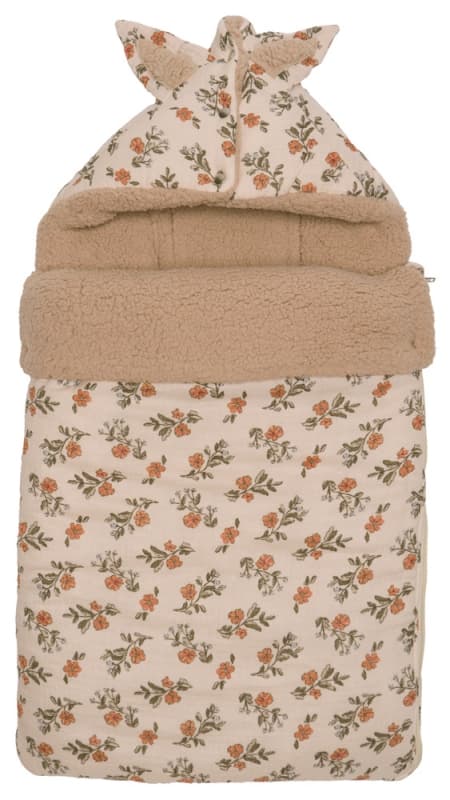 Nid Dâ€ange en Coton Fleurs Double Sherpa, fleurs ourson 0-6m bb&co — vue 1 sur 2