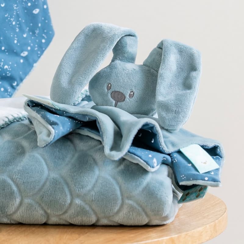 Doudou Glow avec Motif Imprime, vert de gris lapidou nattou 25/03 — vue 3 sur 3