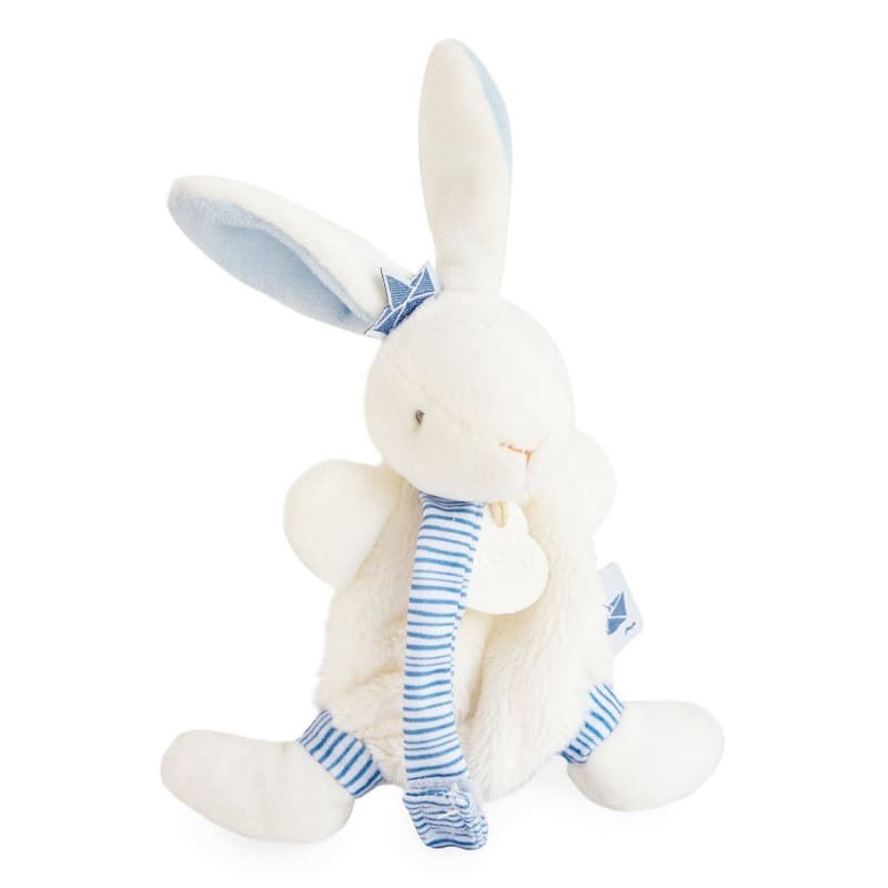 Lapin Matelot - Doudou avec Attache Tetine, poudre de perlidoudou dc blanc 15 2021 — vue 1 sur 2