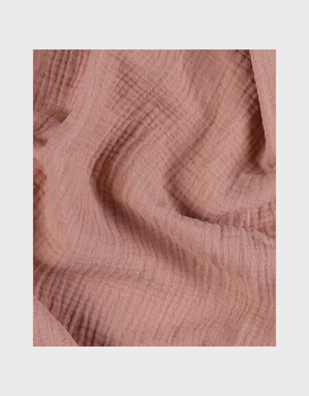 Langes Mousseline Bio X2, rose 100x100cm vintage flowers noukie's — vue 3 sur 3