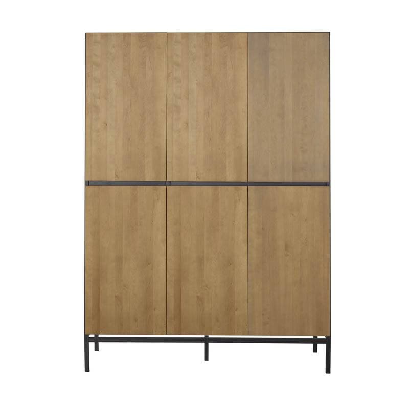 Armoire 6 Portes Havana Moonshadow, havana quax bouleau/anthracite 140x57x197h