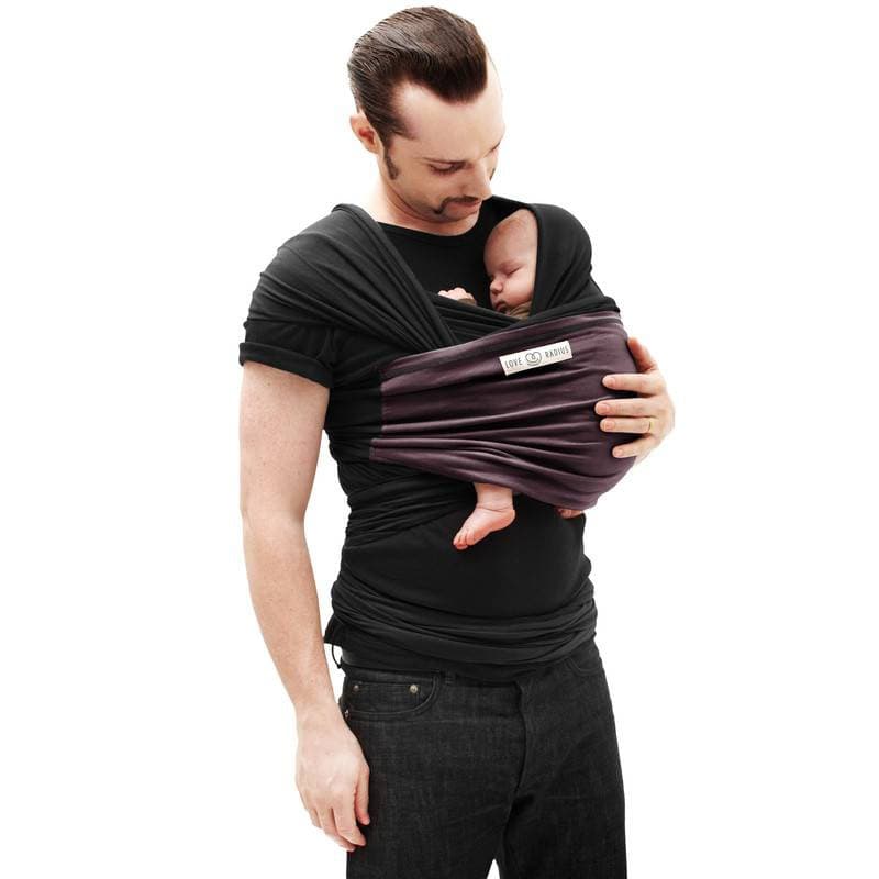 Echarpe l'Originale, portage love radius par jpmbb noire poche prune pe — vue 4 sur 5