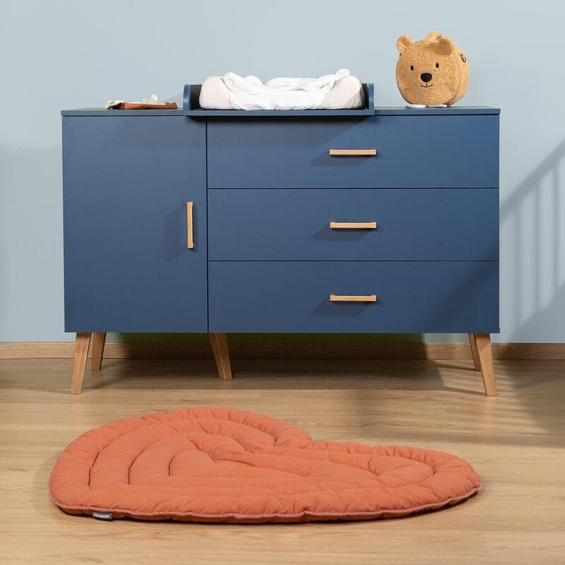 Bold Blue - Commode 3 Tiroirs+1 Porte, blue childhome — vue 2 sur 3