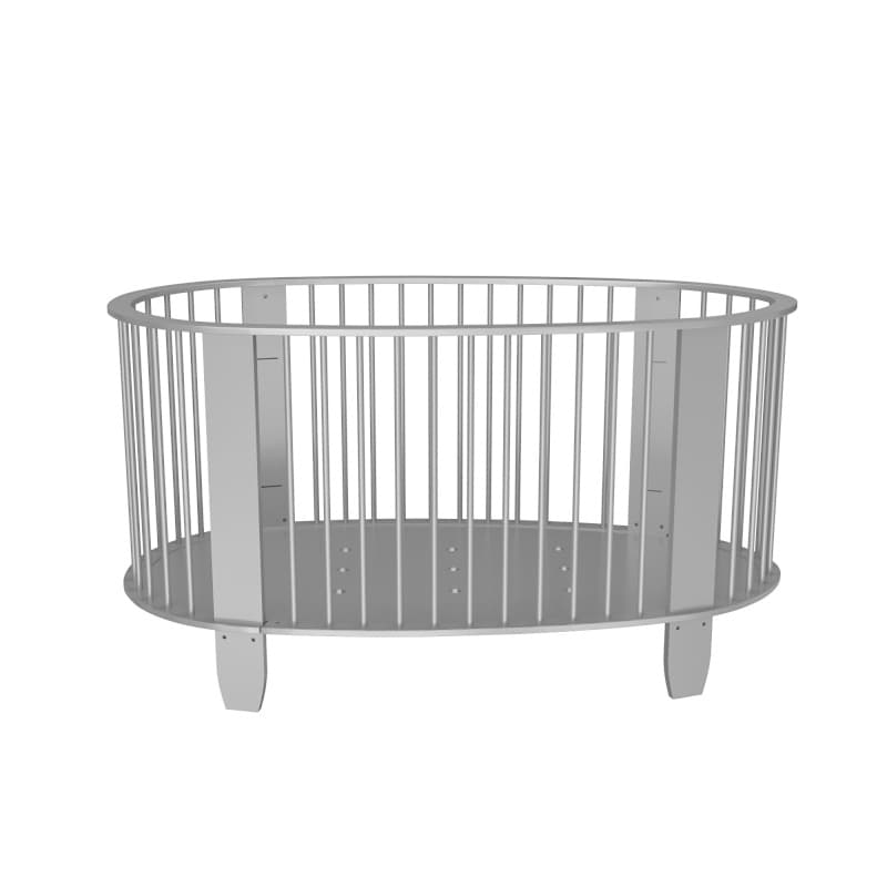 Lit 60x120 Gris Clair avec Matelas et Housses, cocon songes et rigolades
