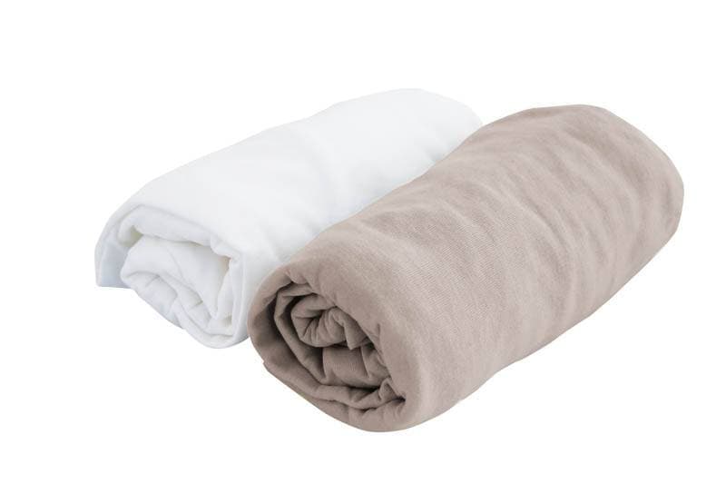 Lot de 2 Draps-housse 70x140 Cm Blanc Taupe, bébé9 creation blanc/taupe 0 bébé9 creation blanc/taupe 070x140 2019