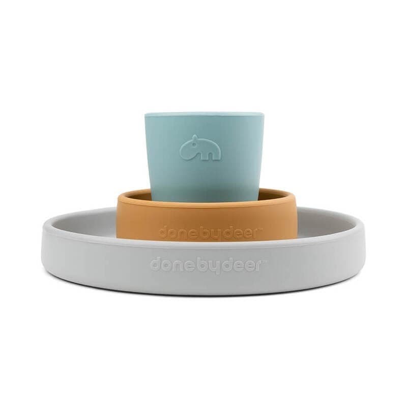 Coffret Repas en Sili Elphee, multicolore done by deer 2022-02 — vue 2 sur 3