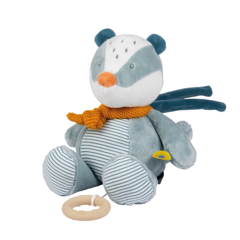 F&l Peluche Musicale Blaireau, felix&leo nattou multicolore e-24 — vue 1 sur 3