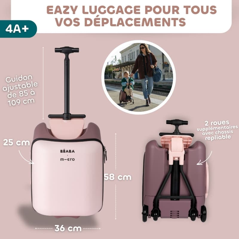 Valise avec Assise de Voyage Luggage Eazy, guimauve beaba — vue 3 sur 6