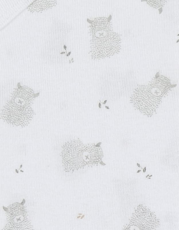 Bodys Croises Coton Bio Manches Longues X2, blanc 00m fluffy orso lily noukie's permanent — vue 4 sur 6