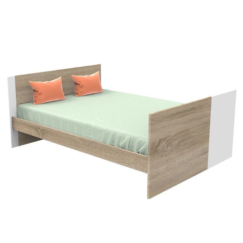 Lit 140x70 Evolutif en 200 Blanc Nova Blanc Linevolutif en 90x200 et 140x200 Nov, sauthon — vue 3 sur 5