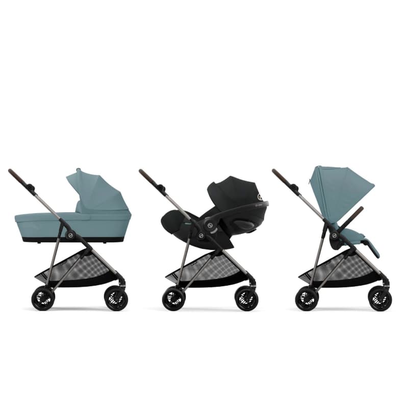 Poussette Melio 4, stormy blue gold cybex 07-24 — vue 3 sur 5