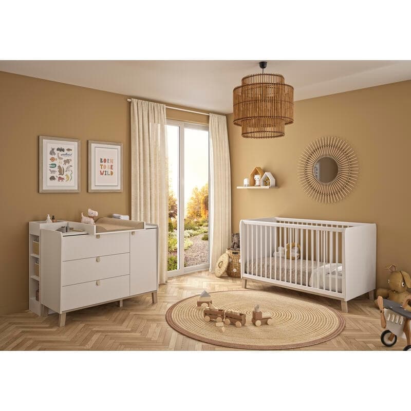 Lit Bebe 70x140, aaron galipette blanc 79 — vue 4 sur 4