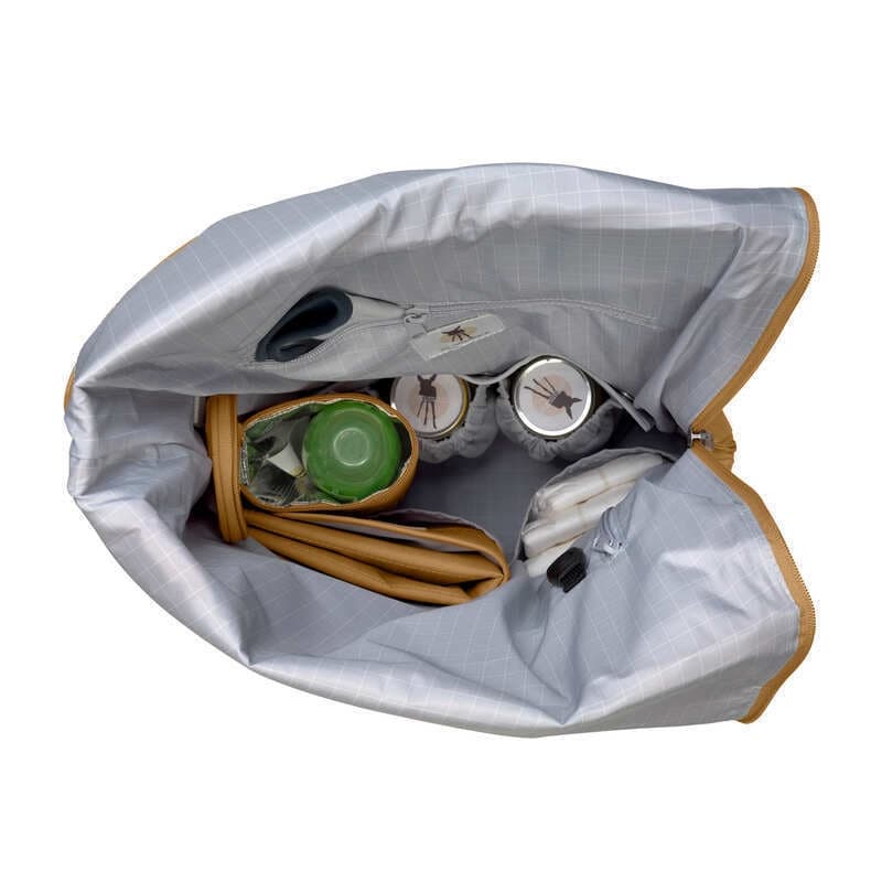 Green Label Sac a Dos Rolltop Curry, lässig jaune — vue 2 sur 2