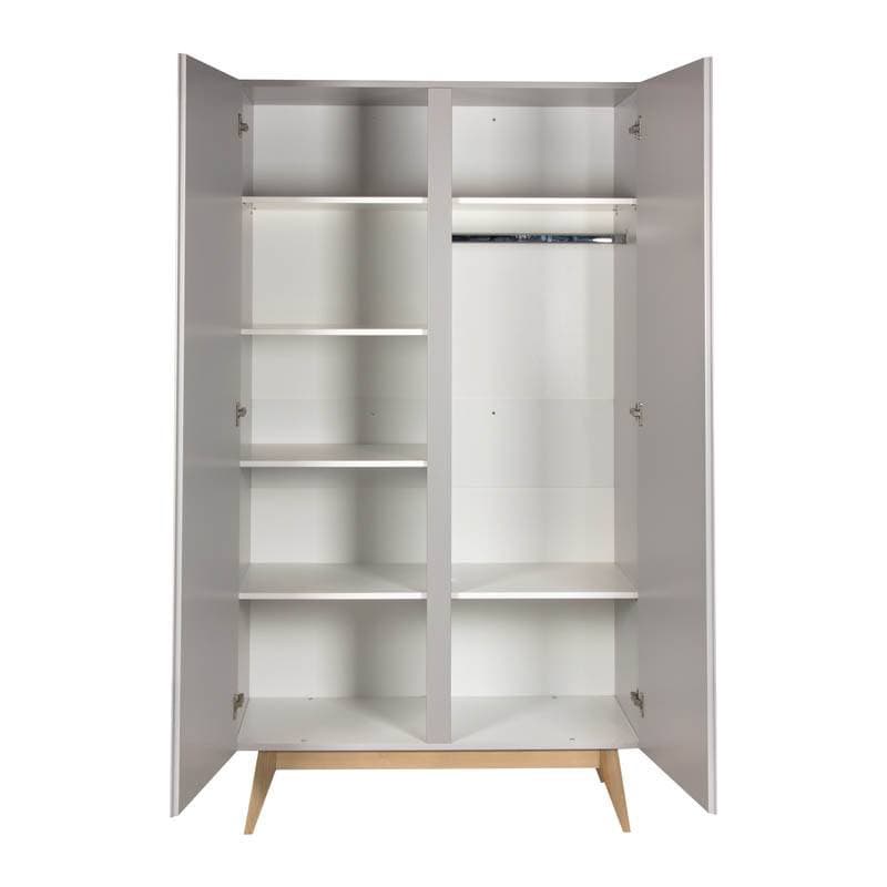 Armoire 2 Portes Trendy Royal Oak, trendy quax noyer 110x52x198h — vue 1 sur 2