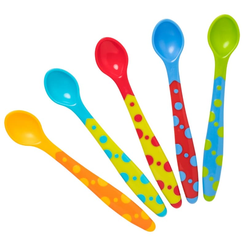 Lot de 5 Cuilleres, 5 coloris babycalin multicolore hauteur 16.2cm - largeur 3.8cm 2022 — vue 2 sur 2