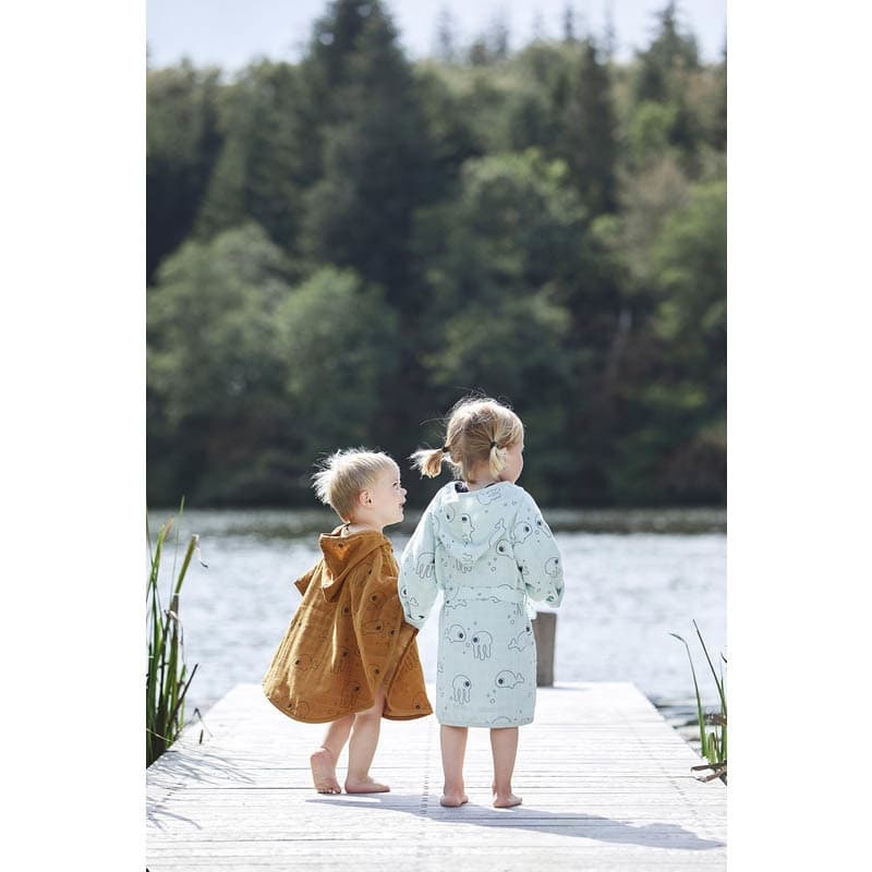 Peignoir 1-2 Ans Sea Friends Moutarde, seafriends moutarde
