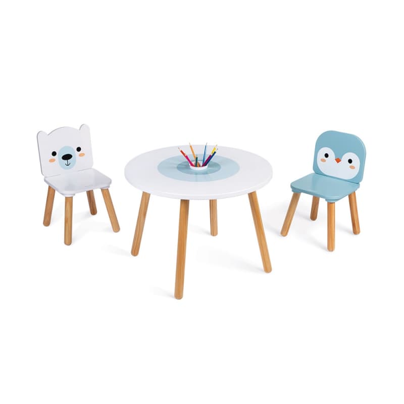 Table et 2 Chaises Banquise, janod — vue 1 sur 4