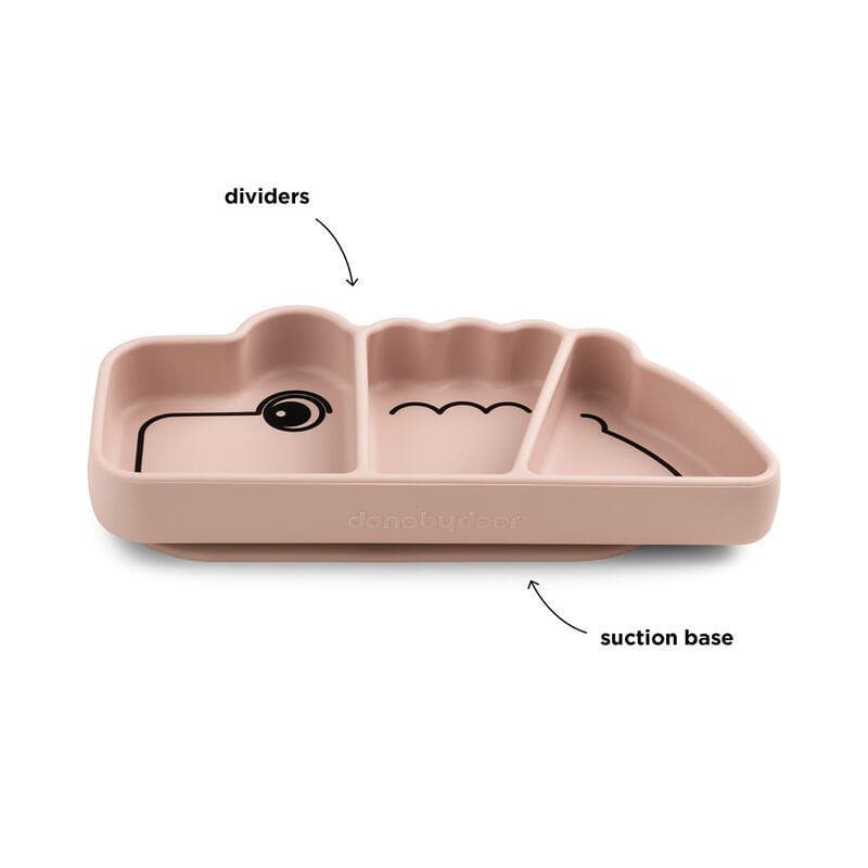 Assiette Sili avec Ventouse Croco, rose done by deer news feb 2023 — vue 1 sur 2