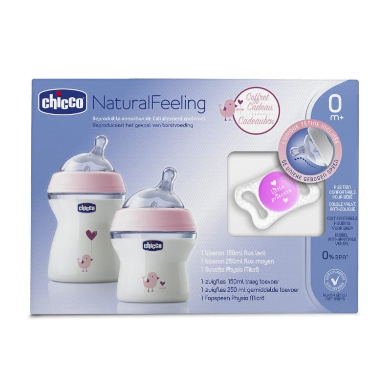 Naturalfeeling Coffret Cadeau Naissance Fille, 0 mois rose chicco applicable au 01 09 2018 bibero