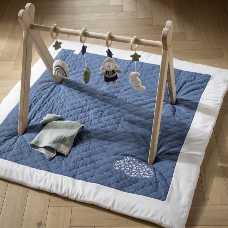 Tapis d'Eveil, 100x100cm petit nuage sauthon 25/02 — vue 2 sur 2