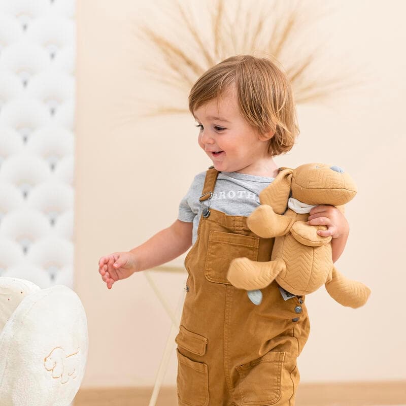 Charlie Peluche Chien Jacquard Caramel, charlie nattou 35 h-22 — vue 2 sur 4