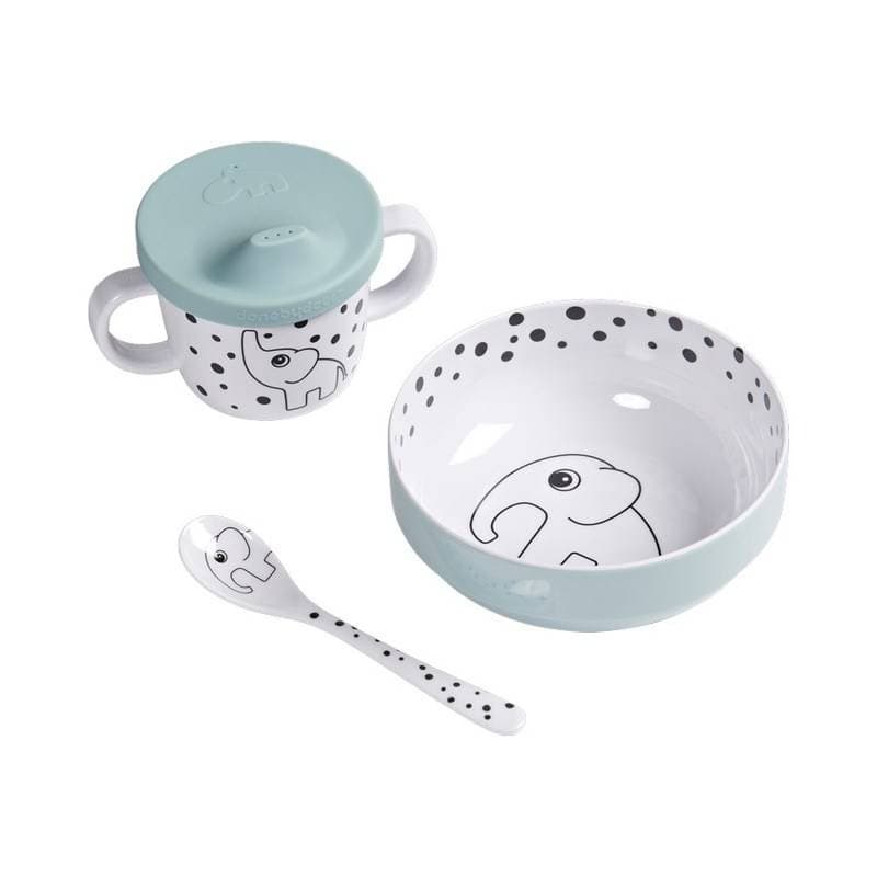 Coffret Premier Repas Happy Dots Bleu, happy dots bleu 2019