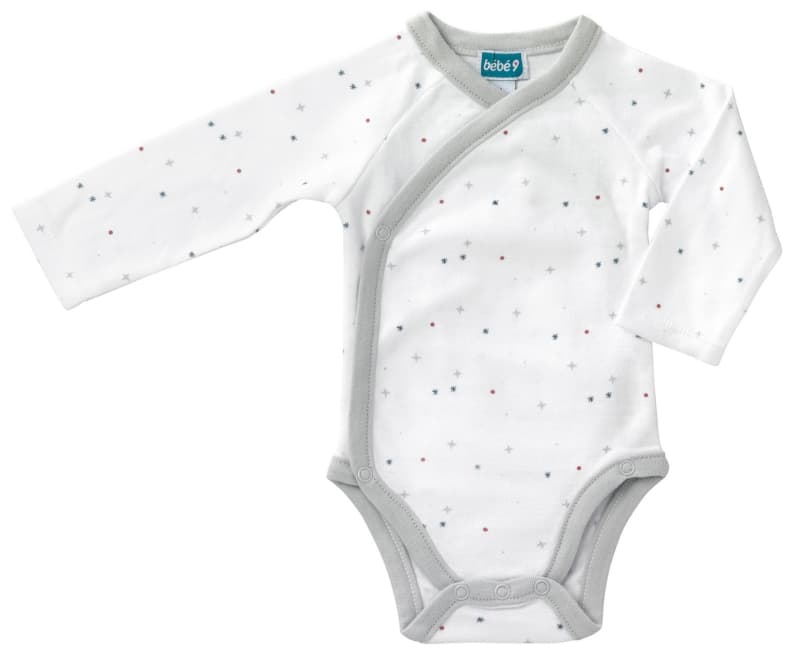 Lot de 2 Bodies 6 Mois Gaia Gris, gaia bebe9 creation gris 6m h-21 — vue 3 sur 3
