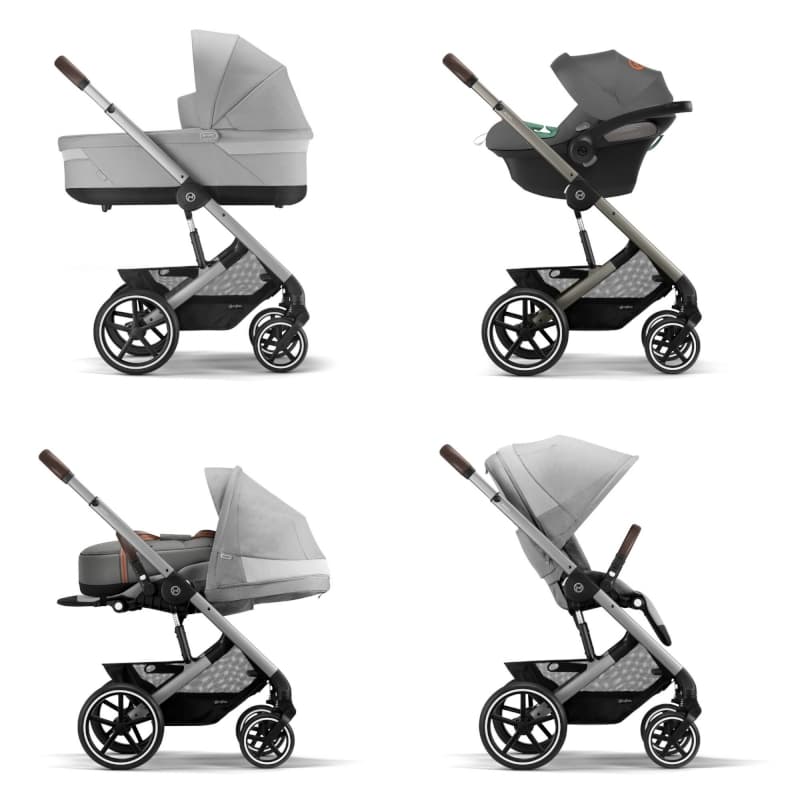 Balios S Lux Silver / Lava Grey - Cybex, cybex gold cybex gris 81-90x60x100-110 cm — vue 2 sur 4