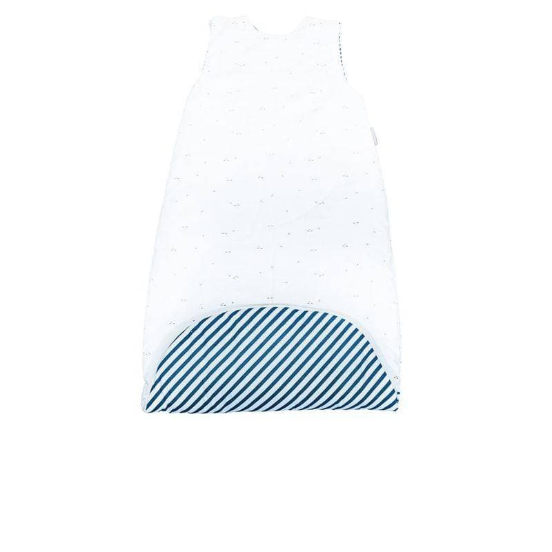 Grande Gigoteuse Ouatinee 6-24mois Blue Baleine, blue baleine sauthon baby deco blanc - bleu - gris — vue 4 sur 4