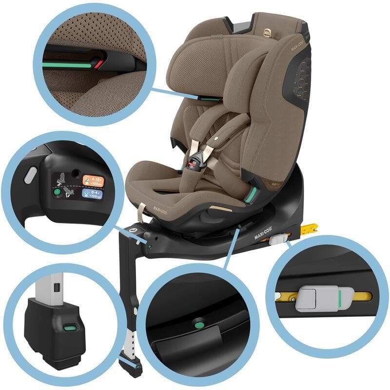 Siege Auto Emerald 360 Pro, authentic truffle 40-150cm maxi cosi 24/09 — vue 4 sur 4