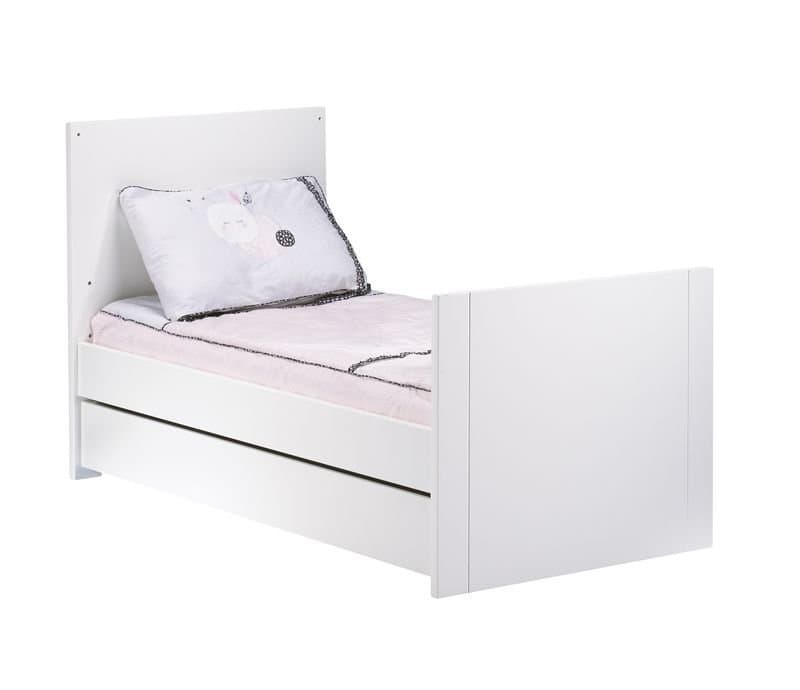 Little Big Bed 140x70 Loft Blanc, loft blanc meuble — vue 5 sur 5