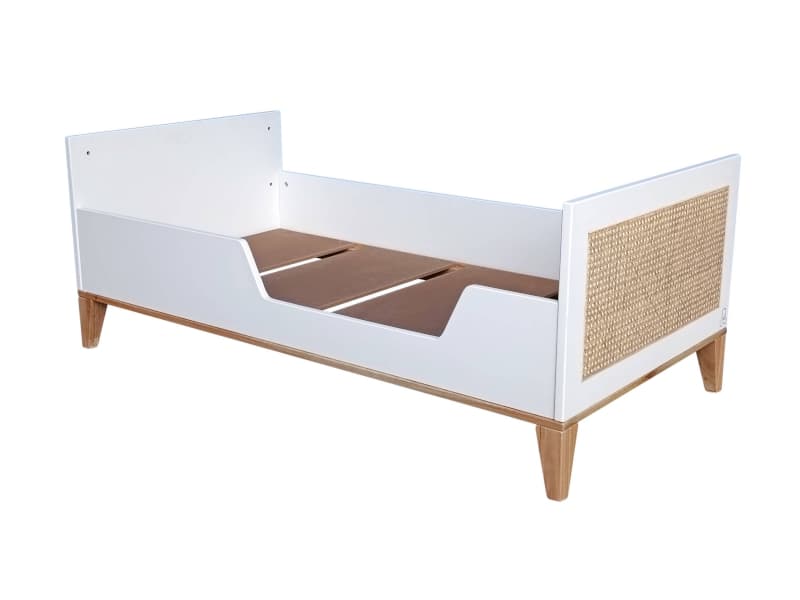 Nami Lit/bed Cannage Rotin 70 X 140 H86 Neige — vue 4 sur 5