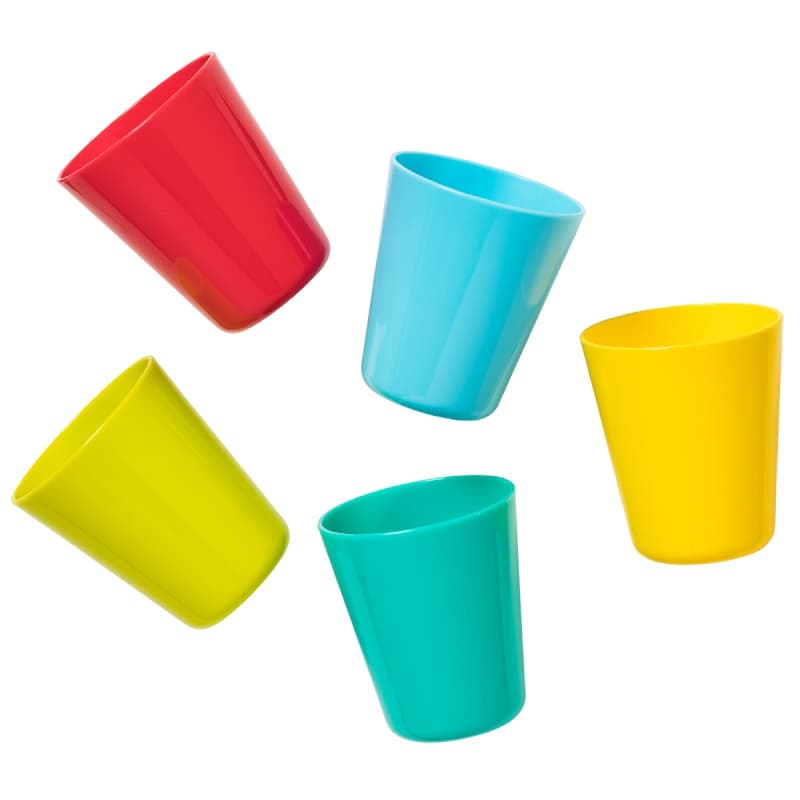 Lot de 5 Gobelets, 5 coloris babycalin multicolore diametre 7.2cm hauteur 8.3cm 2022 — vue 1 sur 2