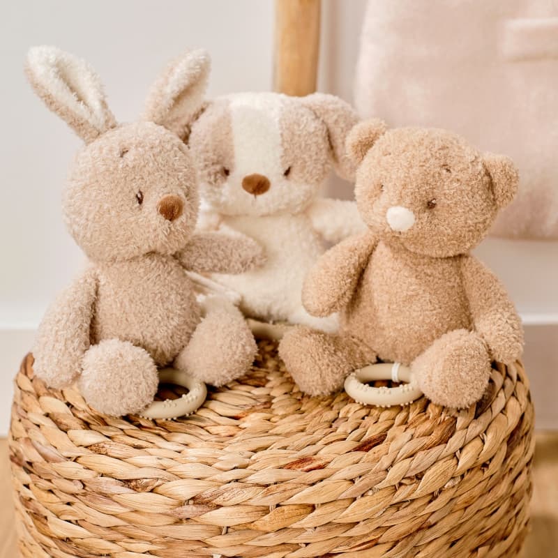 Peluche Musicale, lapin teddy bouclette nattou 25/07 — vue 3 sur 4