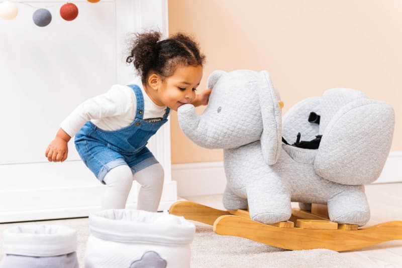 Bascule Elephant, tembo nattou gris — vue 1 sur 4