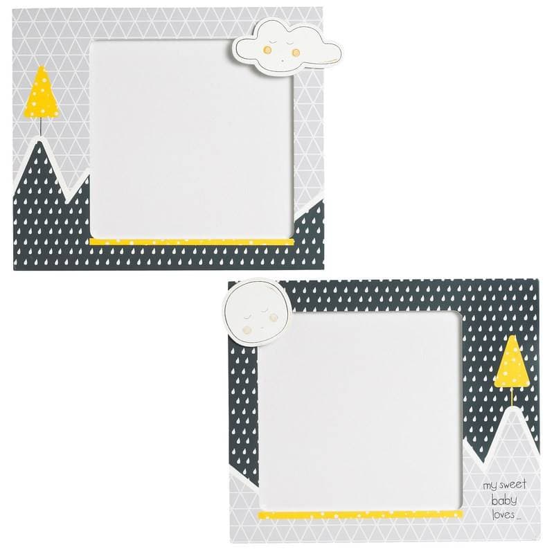 Set de 2 Cadres Photos Babyfan, babyfan sauthon baby deco blanc/gris 17x14,5 cm (p — vue 3 sur 3