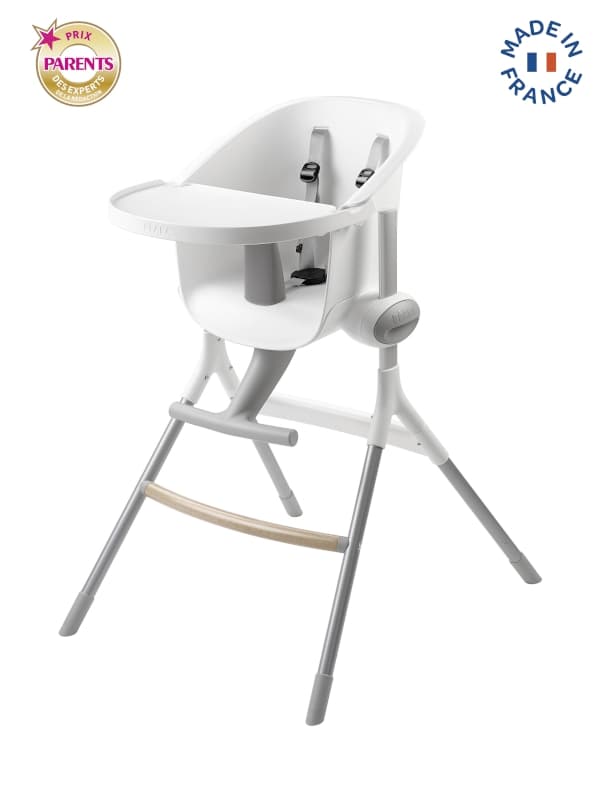Chaise Haute Up&down, grey/white — vue 3 sur 4