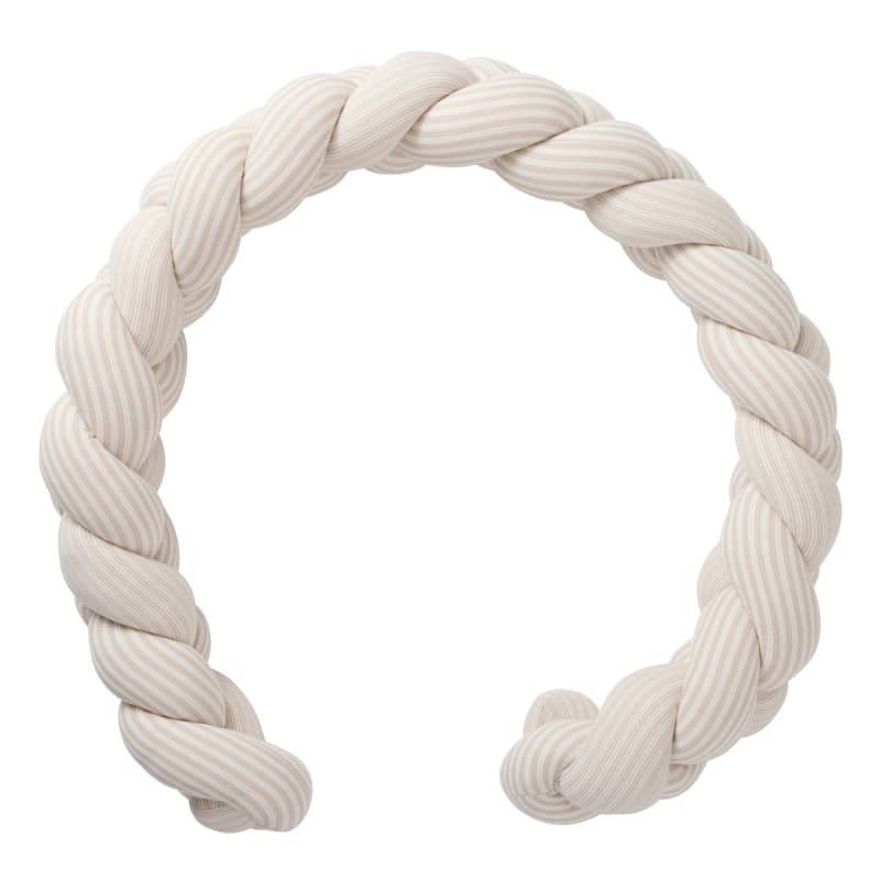 Tresse Deco Ouatinee Raye, ecru galet 200cm soft stripes bb&co per — vue 1 sur 4
