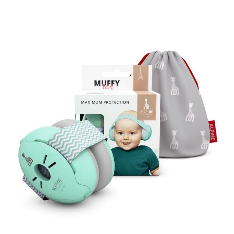 Casque Antibruit Bebe Muffy Baby Sophie la Girafe, protections auditives - casque anti bruit alpine
