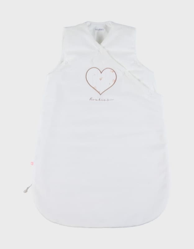 Vf Gigoteuse Bag Veloudoux Fleurs d'Antan, blanc rose 70cm vintage flowers noukie's — vue 1 sur 4