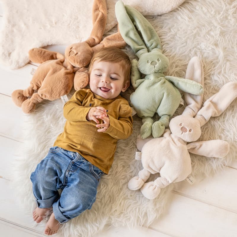 Peluche Toudous Lapin, beige chaud 30cm lapidou nattou — vue 5 sur 16
