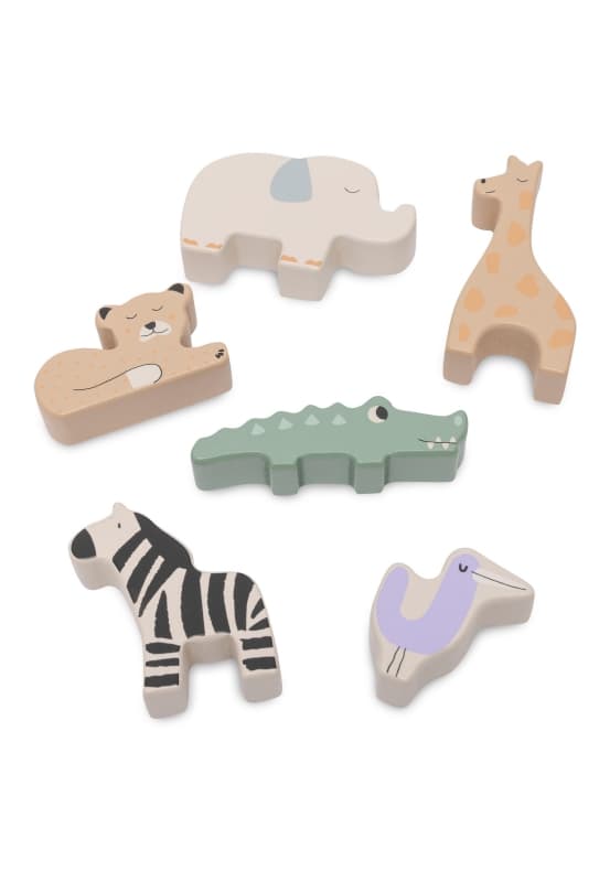 Boite a Formes en Bois, multicolor jungle jambo jollein h-24 — vue 2 sur 4