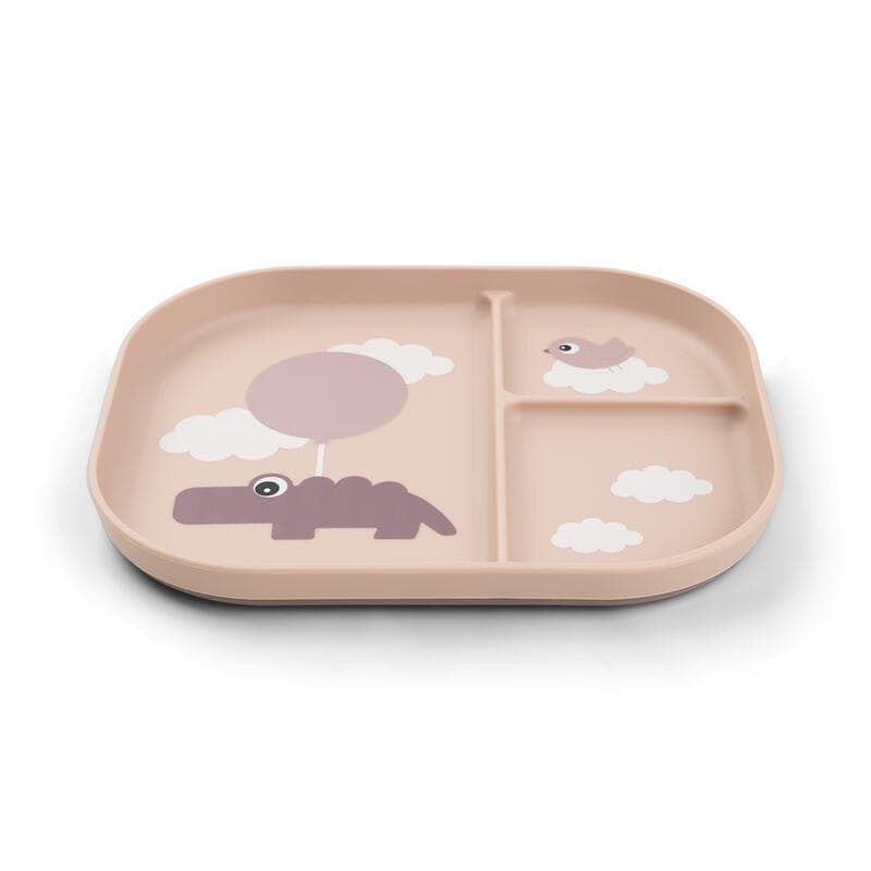 Foodie Assiette Plateau Happy Clouds, rose done by deer news june 2023 — vue 4 sur 4