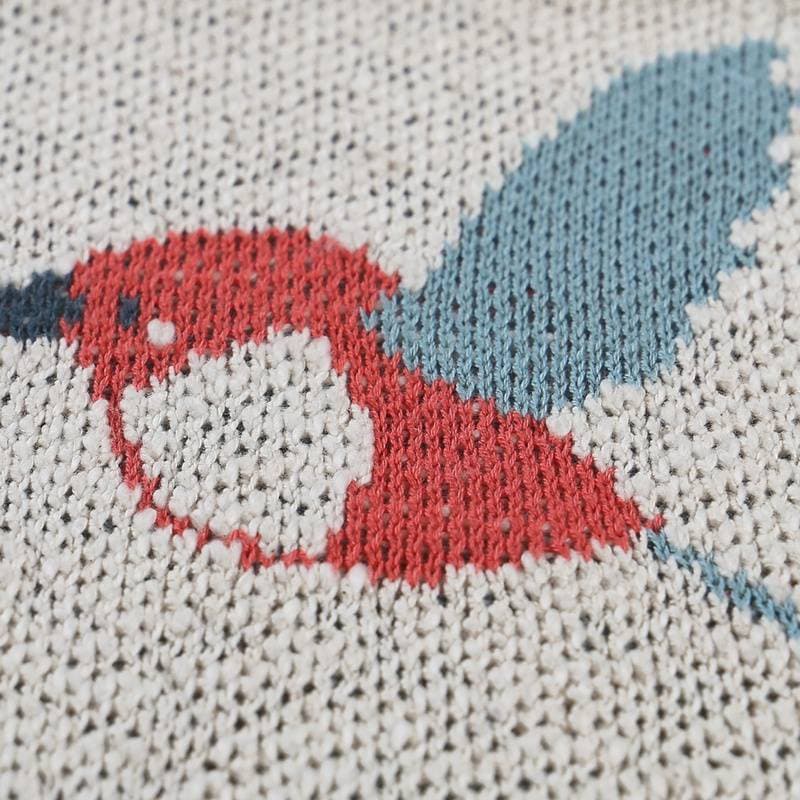 Tissage Mural en Jacquard Bio Moris Sacha, ecru permanent — vue 2 sur 3