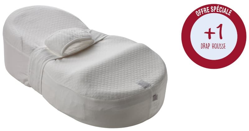 Pack Cocoonababy avec Drap Drap Offert, red castle blanc