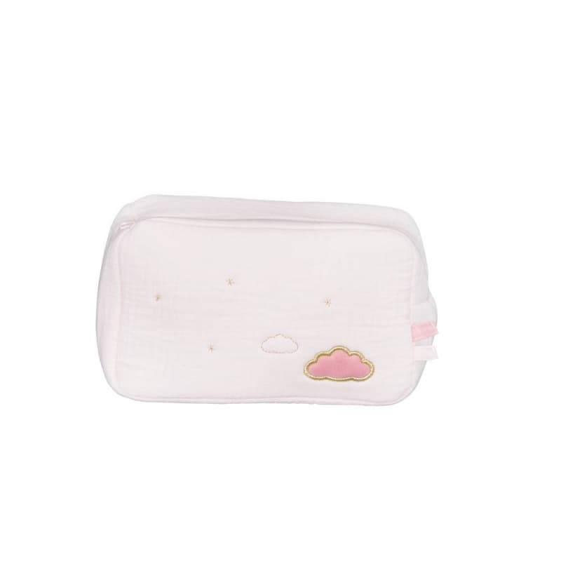 Trousse de Toilette Rose Lily Poudree, lily poudree sauthon baby deco rose poudre - rose — vue 3 sur 3
