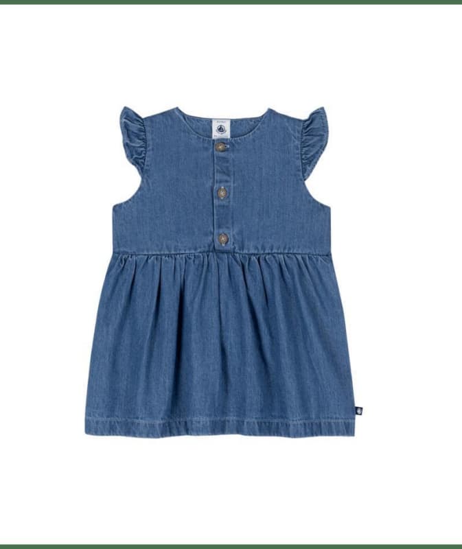 Robe Sm, denim clair 36m pe2025 selectif early season petit bateau p-25 e-25