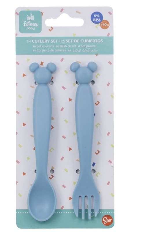 Lot de 2 Cuilleres Silicone Mickey